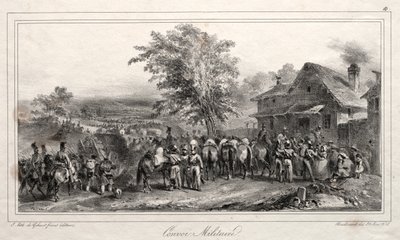 Album pour 1831: Convoi militaire - Auguste Raffet