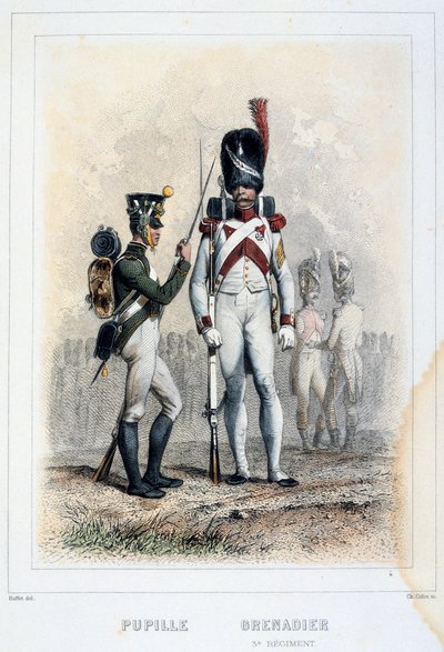 Grenadier et élève du 3e régiment, 1859 - Auguste Raffet