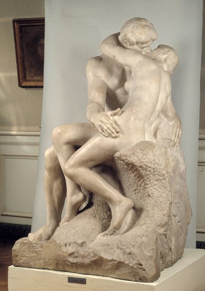 Le Baiser. Sculpture en marbre par Auguste Rodin (1840-1917) - Auguste Rodin