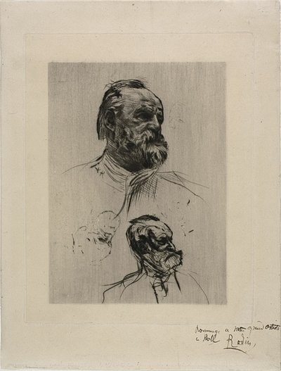 Portrait de Victor Hugo, vue de trois-quarts - Auguste Rodin