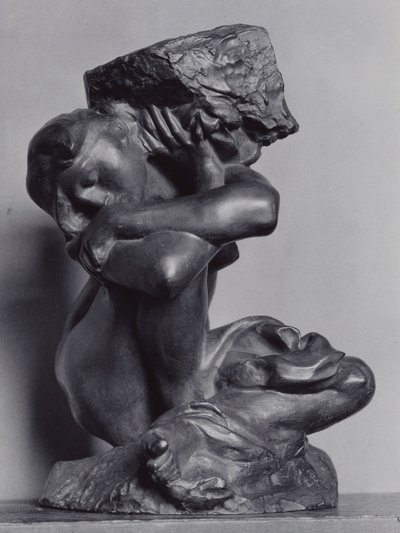 La cariatide déchue portant sa pierre - Auguste Rodin