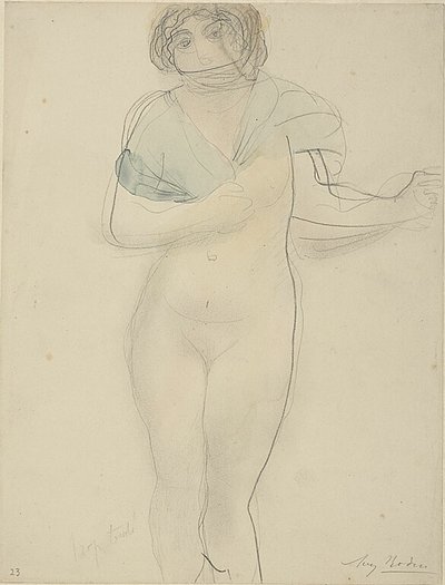 Femme avec un châle - Auguste Rodin