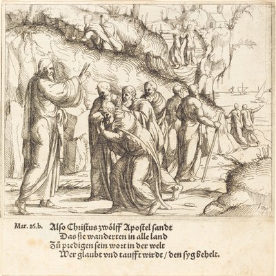 Le Christ Charge les Apôtres de leur Mission - Augustin Hirschvogel