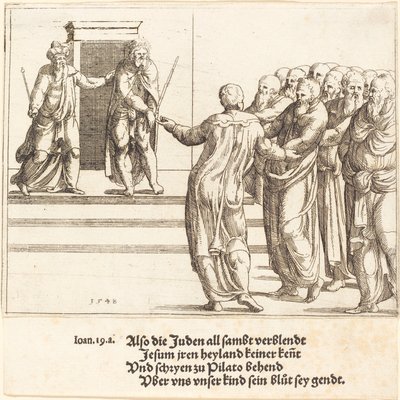 Ecce Homo, et les Juifs renient le Christ, 1548 - Augustin Hirschvogel