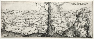 Paysage avec la Conversion de Saulus - Augustin Hirschvogel
