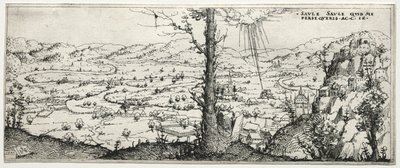 Paysage avec la conversion de Saulus, 1545 - Augustin Hirschvogel