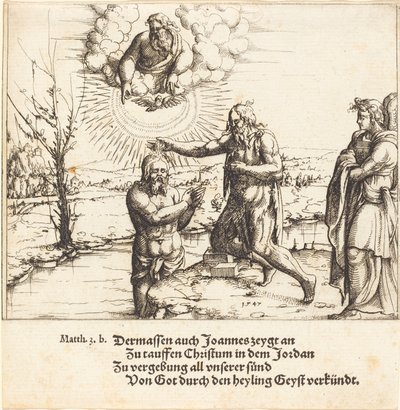 Le Baptême du Christ, 1547 - Augustin Hirschvogel