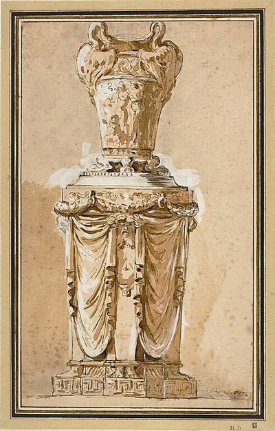 Projet de vase monumental - Augustin Pajou