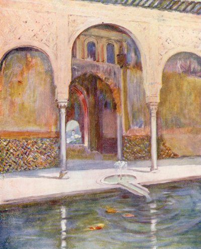 Salle des Ambassadeurs, Alhambra (lithographie couleur) - Augustine Fitzgerald