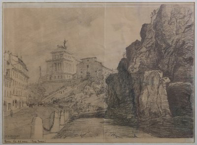 Paysage de Rome - Augusto Baracchi