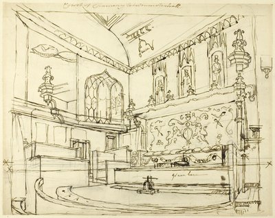 Cour de chancellerie, Westminster Hall - Augustus Charles Pugin