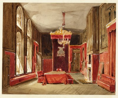 Étude pour le salon, St. James, du Microcosm of London - Augustus Charles Pugin