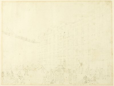 Étude pour la prison de Fleet, tirée de Microcosm of London - Augustus Charles Pugin
