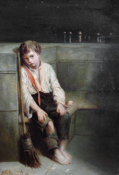 A London Jo - la fin de la journée - Augustus Edwin Mulready