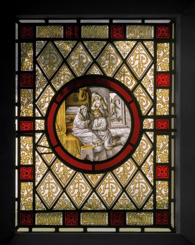 Fenêtre de la bibliothèque avec médaillon néerlandais - Augustus Welby Northmore Pugin