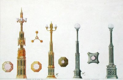 Dessins pour candélabres au château de Windsor - Augustus Welby Pugin