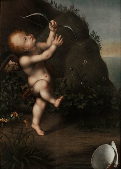 Cupidon avec un arc - Aurelio Luini