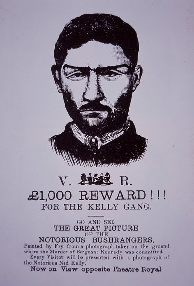 Affiche de récompense de Ned Kelly - Australian School