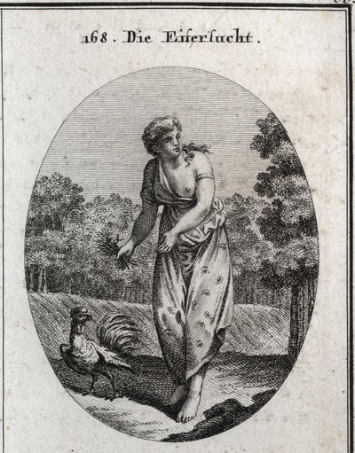 Allégorie de la jalousie tendant l