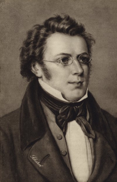 Portrait de Franz Schubert - Austrian School