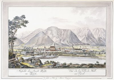 Vue de Hall en Tyrol, 1779-1792 - Austrian School