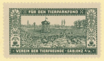 Fonds du zoo, Gablonz, Bohême - Austrian School