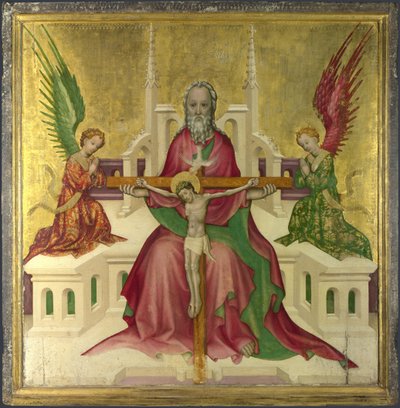 La Trinité avec le Christ crucifié - Austrian master