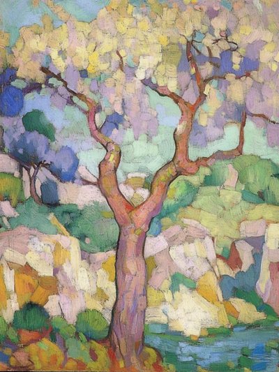 Arbre coloré et expressif - Avanesova Elena