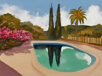 Reflets sur la piscine Cypress - Avanesova Elena