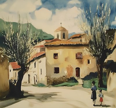 Chemin de campagne tranquille - Avanesova Elena