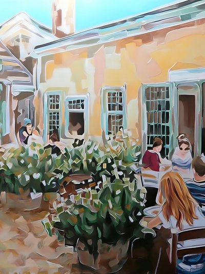 Terrasse du café d