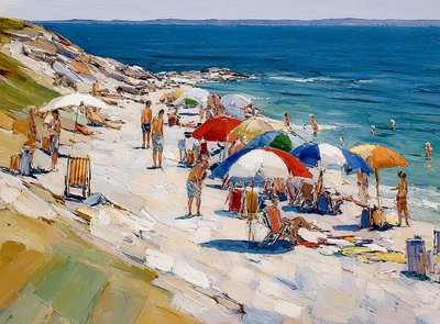 Une journée ensoleillée à la plage - Avanesova Elena