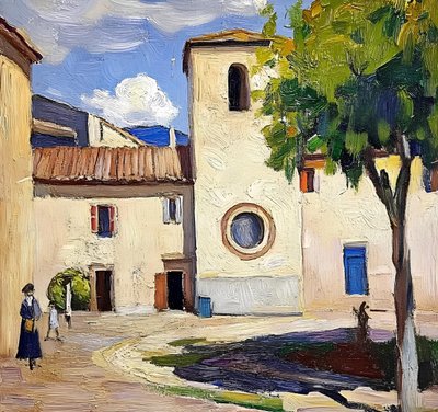 Place du Village ensoleillé - Avanesova Elena