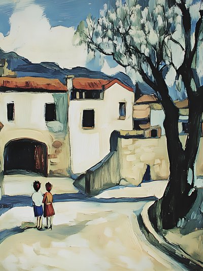 Promenade des enfants du village - Avanesova Elena
