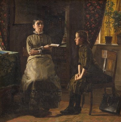 Enseignante et élève - Axel Helsted
