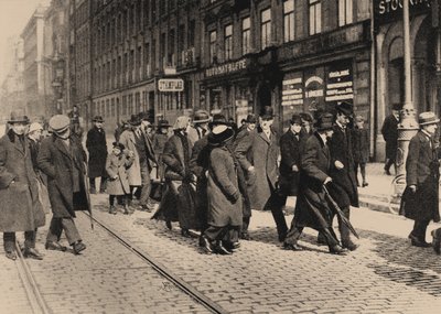 Lénine à Stockholm avec Ture Nerman et Carl Lindhagen le 13 avril 1917, 1917 - Axel Malmström