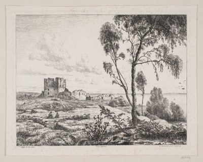 Parti ved Hammershus - Axel Theodor Kittendorff
