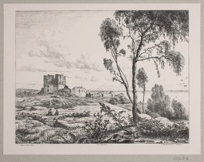 Parti ved Hammershus - Axel Theodor Kittendorff