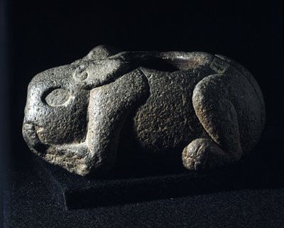 Art aztèque : Ometochtli, dieu lapin patron de l