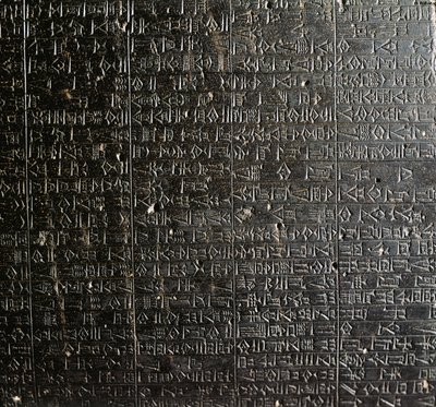 Stèle en diorite avec le Code de Hammurabi - Babylonian