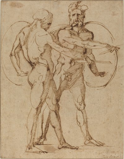 Deux nus masculins, vers 1520 - Baccio Bandinelli
