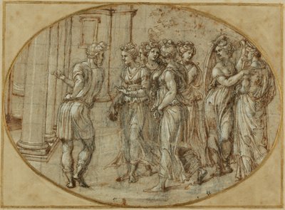 Ulysse et les filles de Lycomède - Baldassare Peruzzi
