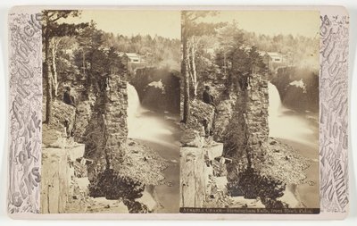 Ausable Chasm - Birmingham Falls, de Block Point - Baldwin Photo