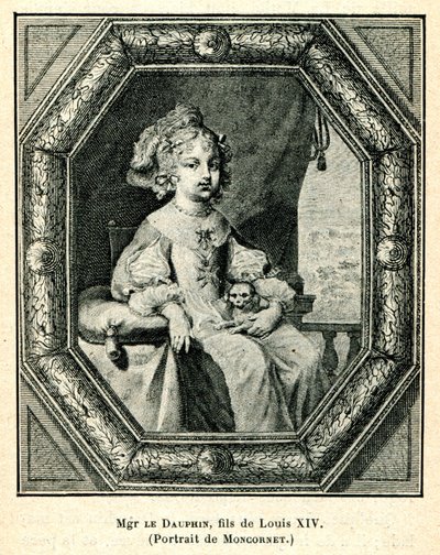 Cabanès, Éducation de Princes005 Mgr. le Dauphin, fils de Louis XIV - Balthasar Moncornet