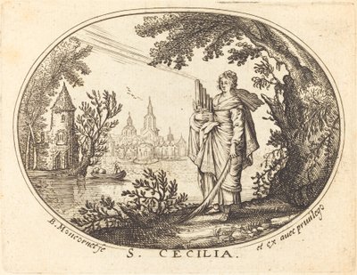 Sainte Cécile dans un paysage - Balthasar Moncornet
