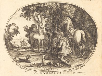 La Vision de Saint Hubert - Balthasar Moncornet