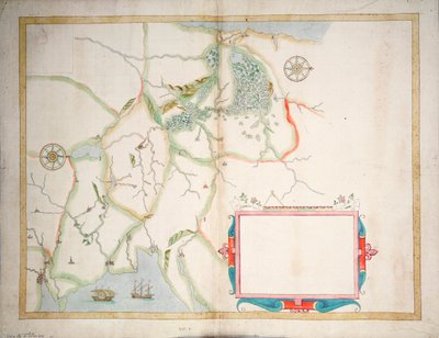 Irlande centrale, de Dublin à Sligo, c.1600 - Baptista Boazio
