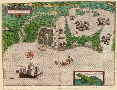 La bataille de Cartagena de Indias - Baptista Boazio