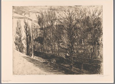 Vue de mon atelier - Barbara Elisabeth van Houten (signed by artist)