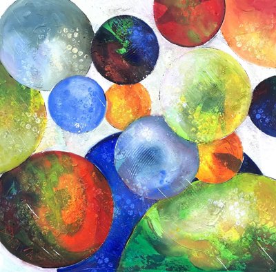 Sphères géométriques aux couleurs vives - Barbara Piatti